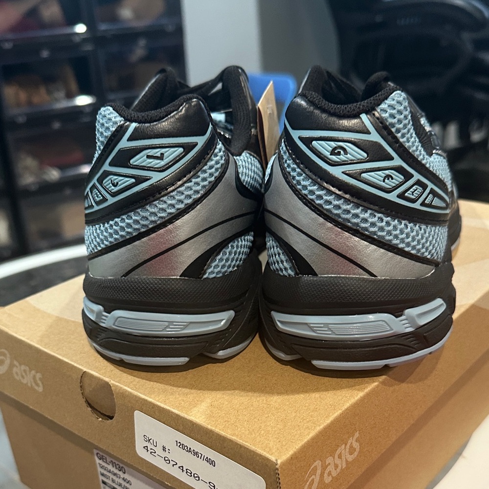 ASICS Men's Black, Blue and Gray Gel 1130 - Picture 4 of 10